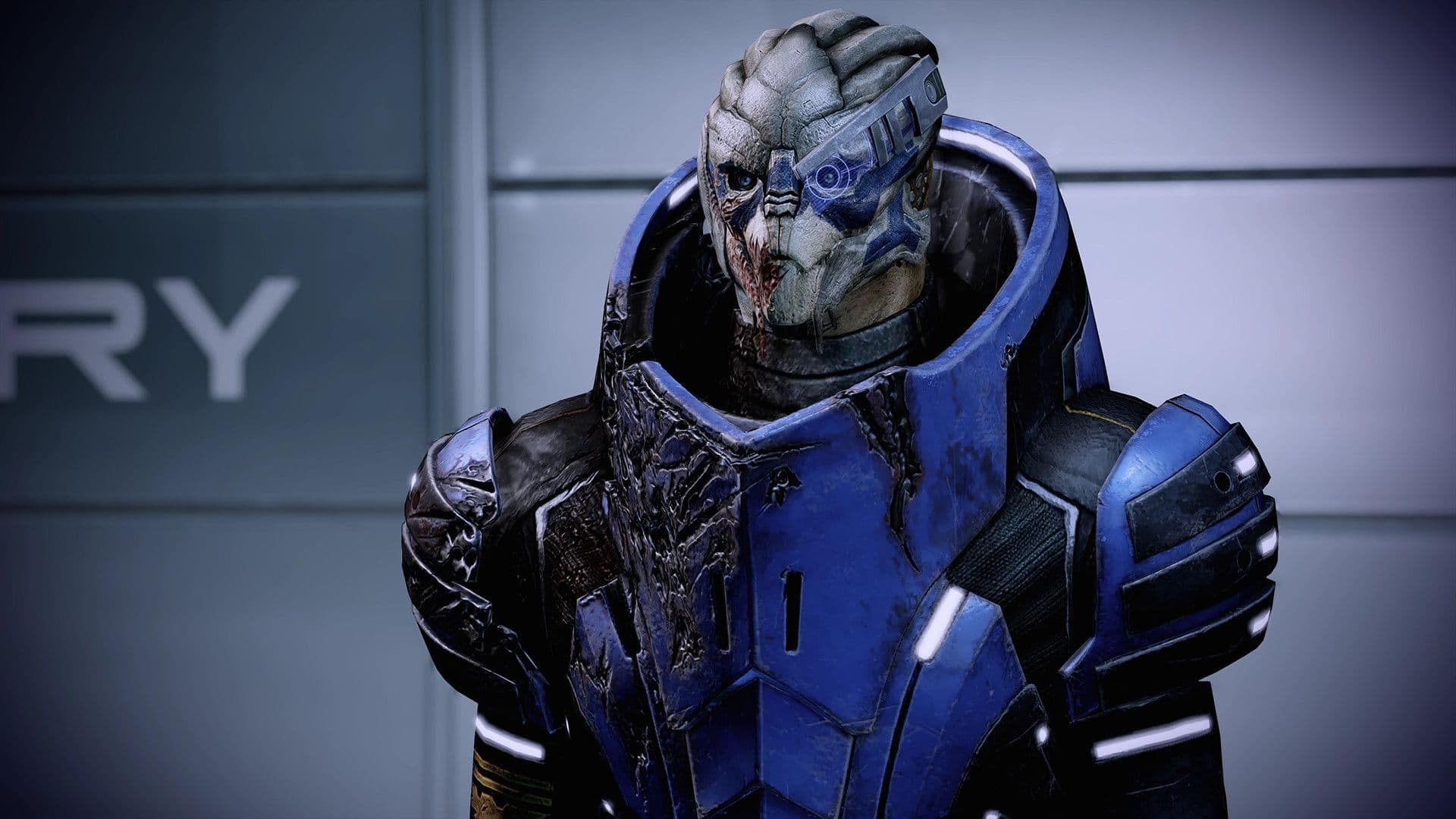 Garrus en Mass Effect Legendary Edition. Captura promocional oficial de BioWare y EA. © Electronic Arts.