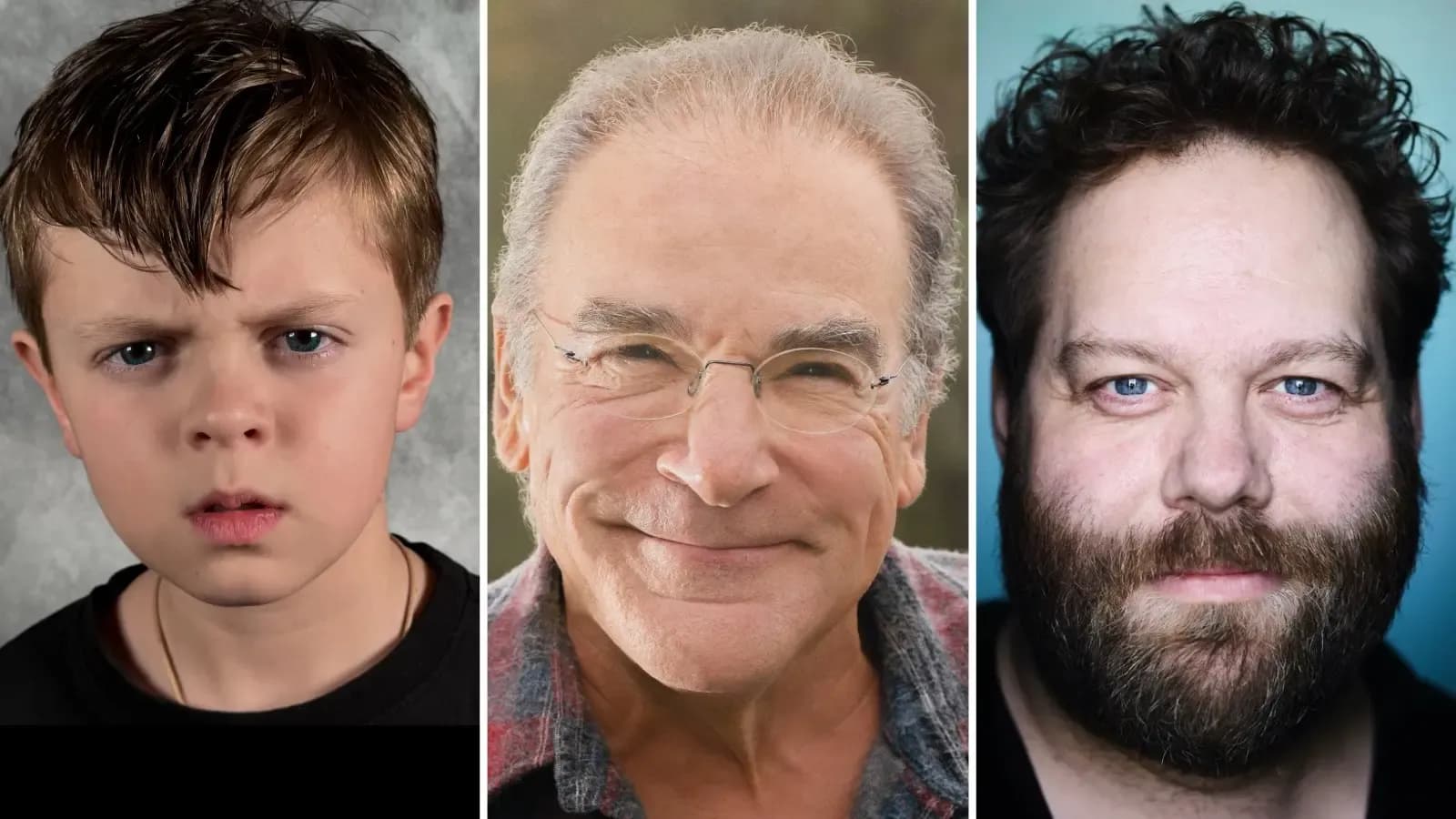 De izquierda a derecha, Callum Vinson, Mandy Patinkin y Ólafur Darri Ólafsson. Imagen promocional oficial de Prime Video; © Amazon MGM Studios / Prime Video.