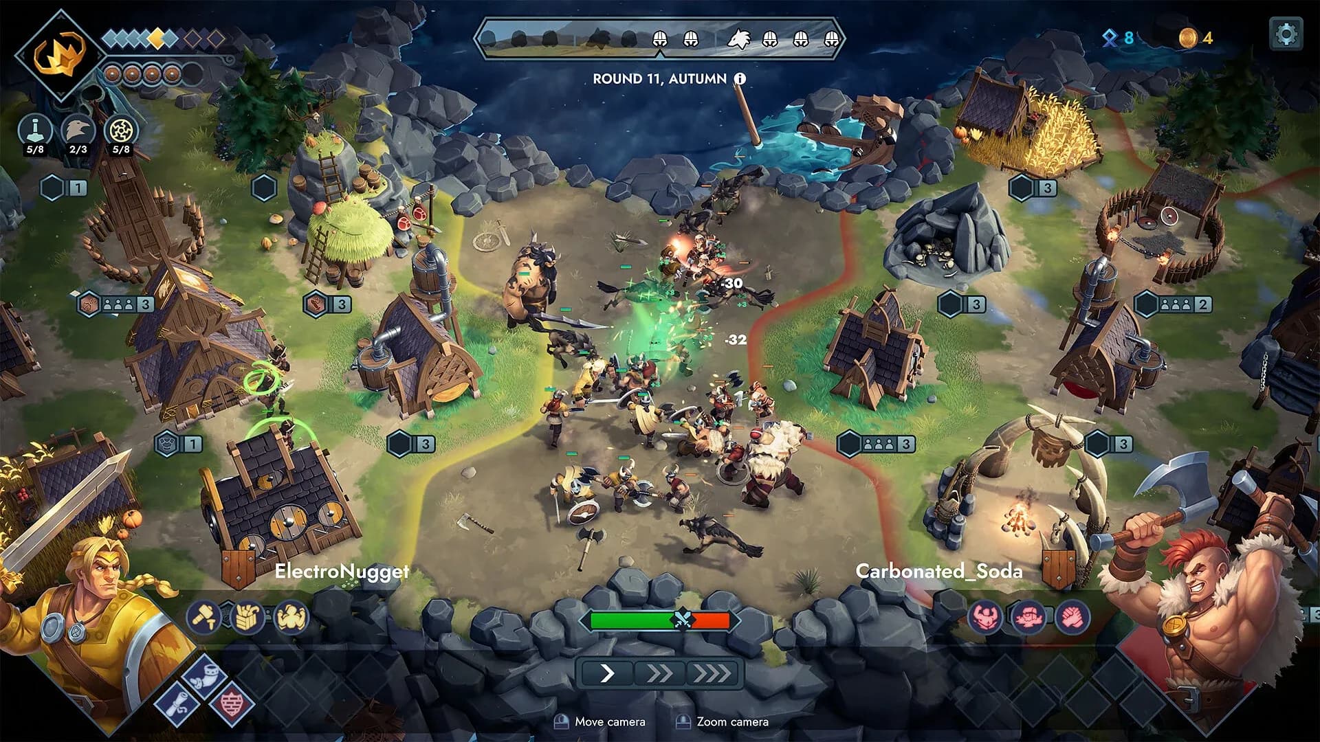 Captura oficial de Northgard Battlegrounds procedente de la galería de Steam. © 2026 Funday Games y Shiro Unlimited.