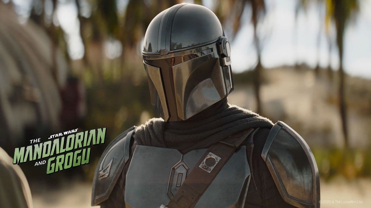 Din Djarin, el Mandaloriano, en una imagen promocional del clip oficial "Ace of Staves". © 2026 Lucasfilm Ltd.